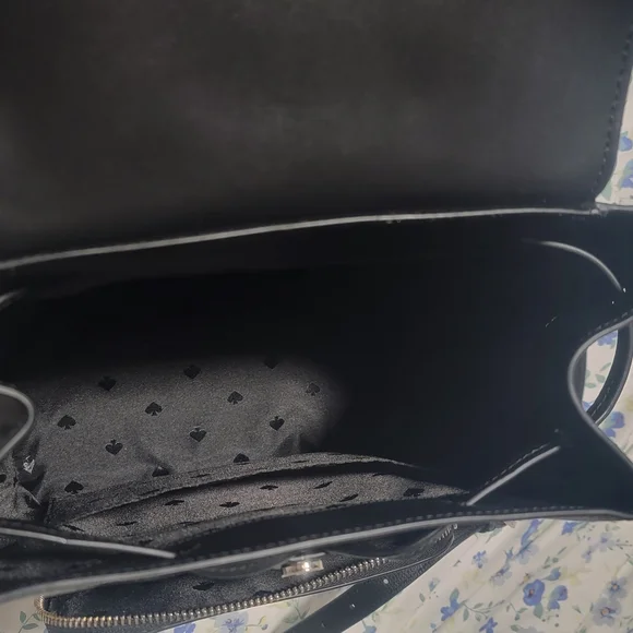 Kate Spade Black Leather Backpack - Picture 2 of 2